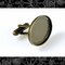 Antiqued Brass Cufflink Blanks with Oval 24mm x 18mm Settings - Three Pairs - AB-Cuff1